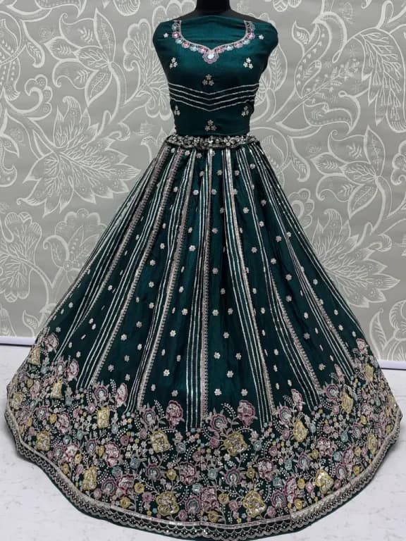Green Lehenga