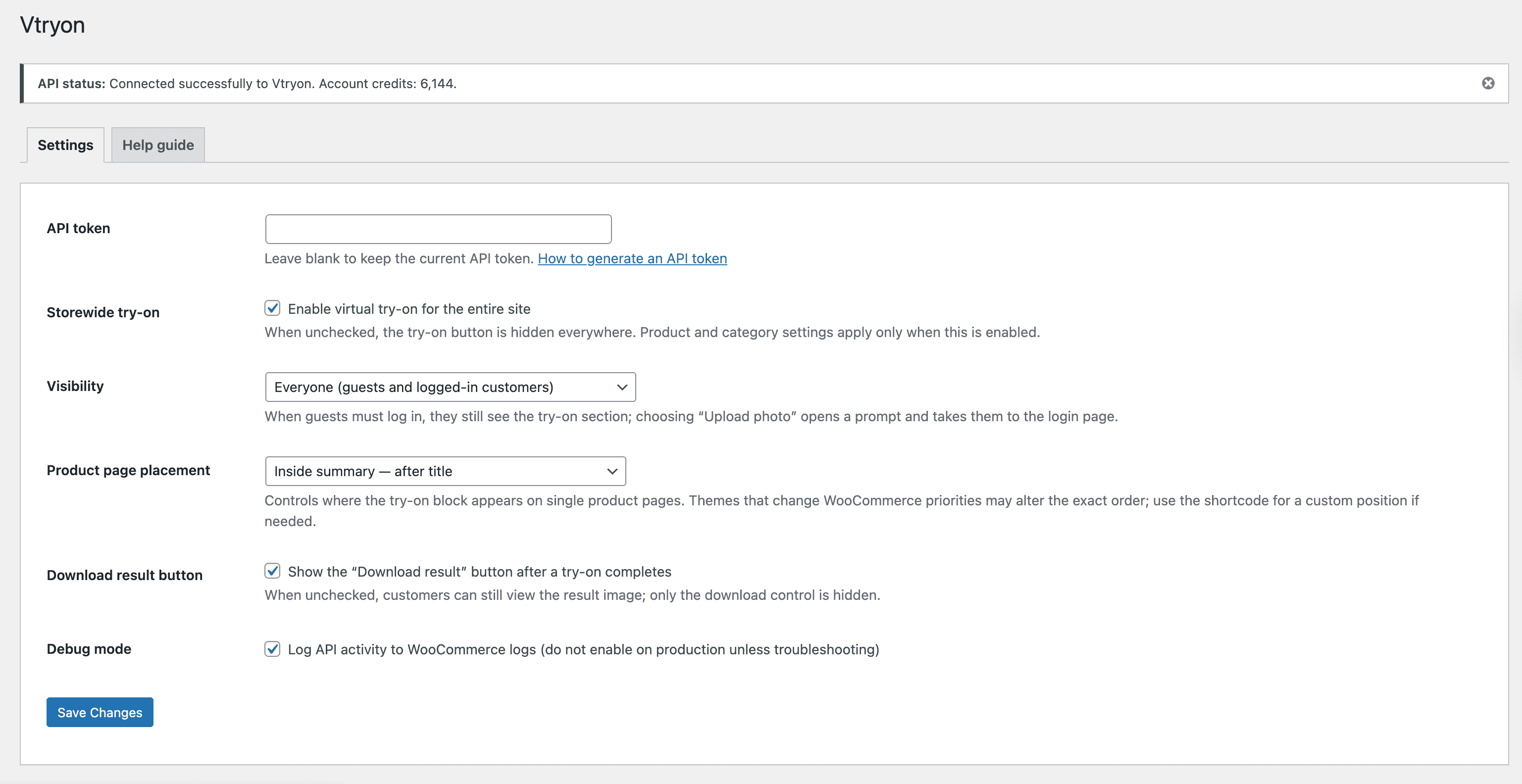 Central Admin Settings