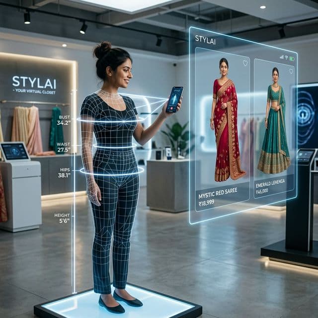 AI body scanning for fashion try-on