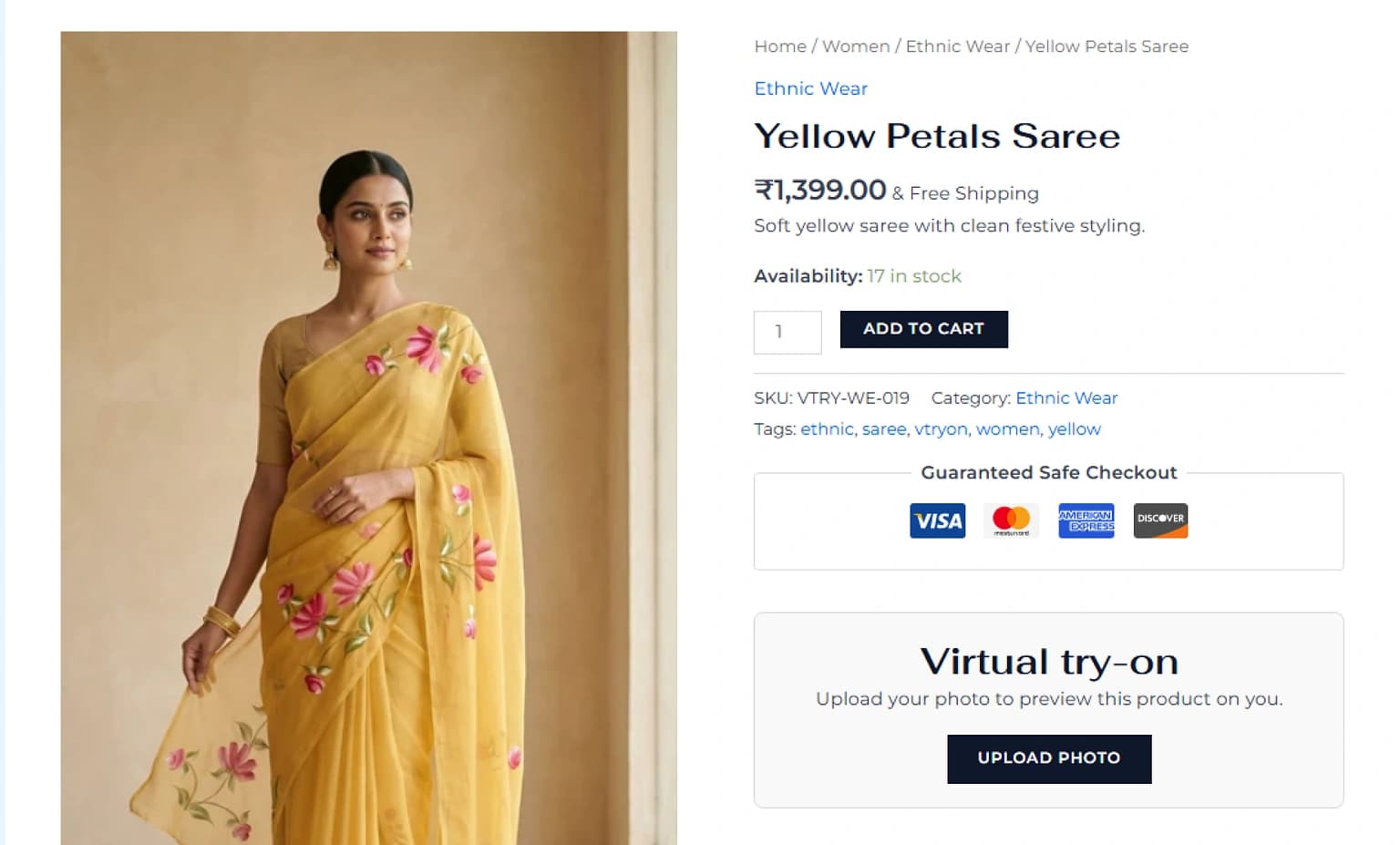 Before add to cart placement preview